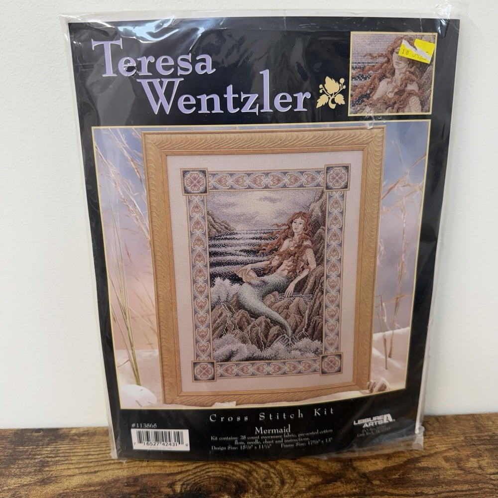 Teresa Wentzler MERMAID Cross Stitch Kit New Open 113865